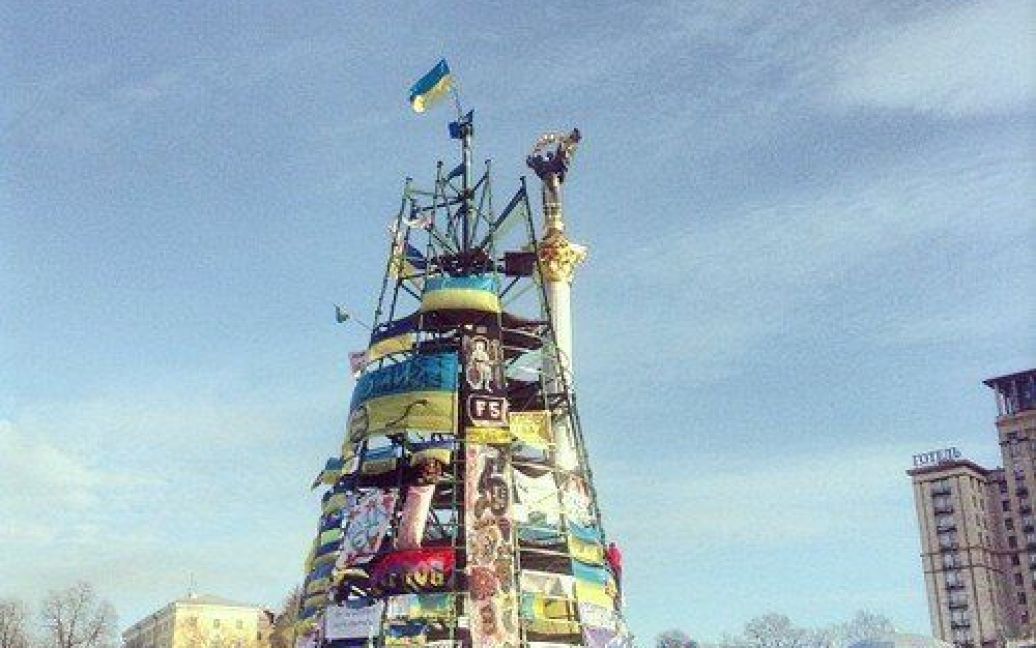 Ялинка на Майдані / © Фото з соцмереж