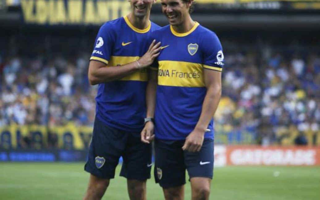 Надаль і Джокович подалися у футбол / © http://instagram.com/rodiong