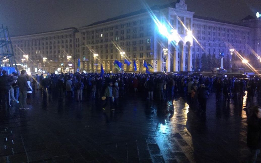 На Майдані зібралися прихильники євроінтеграції / © facebook.com