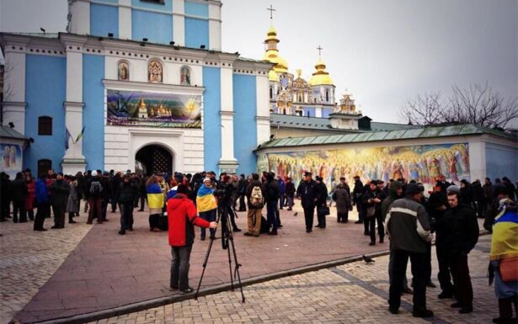 Євромайдан переїхав на Михайлівську площу / © Фото з соцмереж