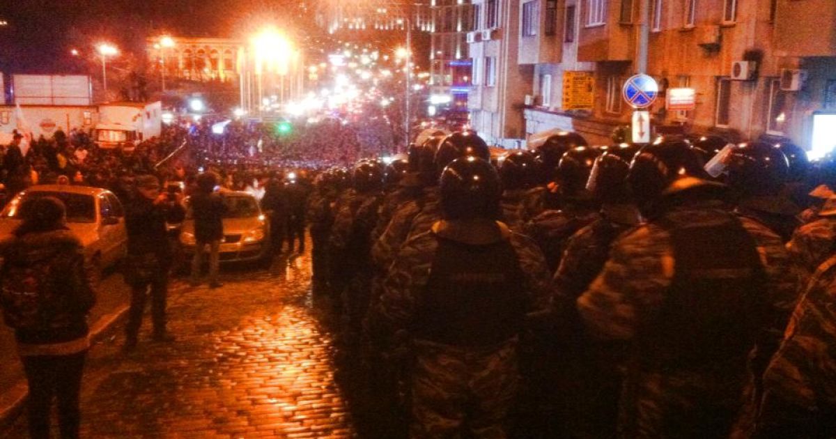 На Європейській площі неймовірна кількість беркутівців