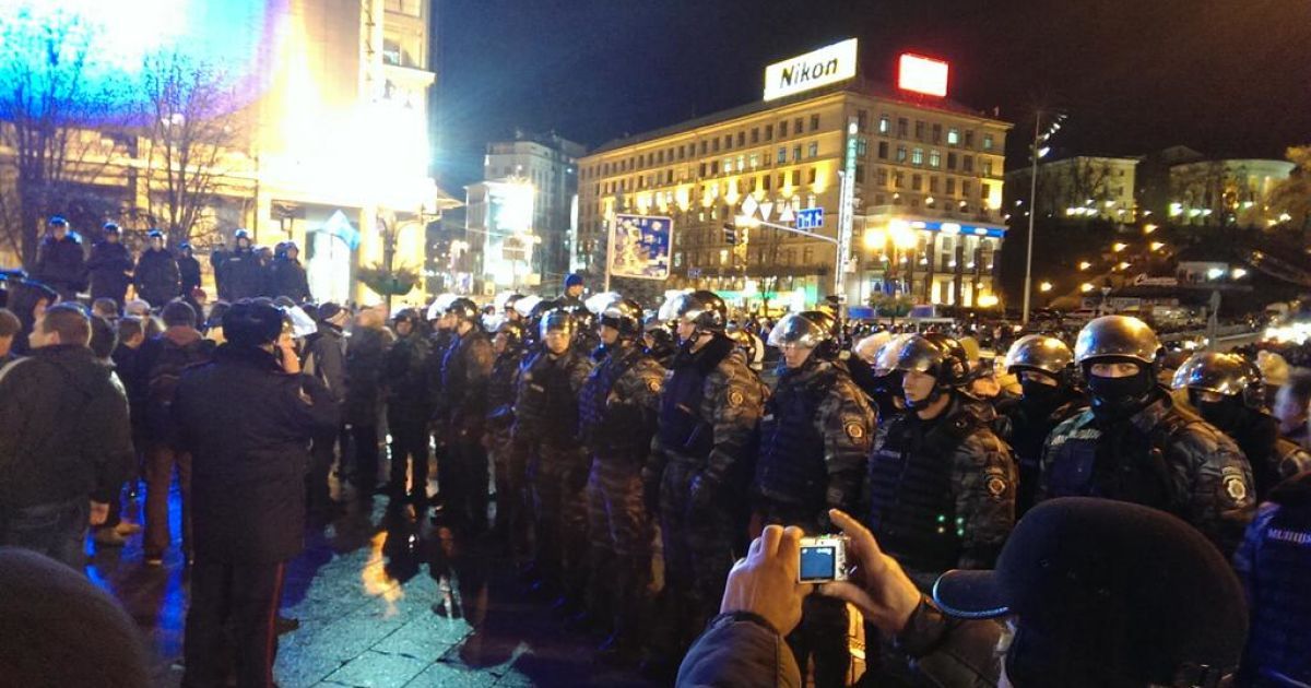 Організатори Евромайдана стежать за діями "Беркута"