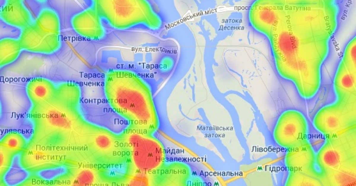 Студент на карті Києва зупинятися не збирається