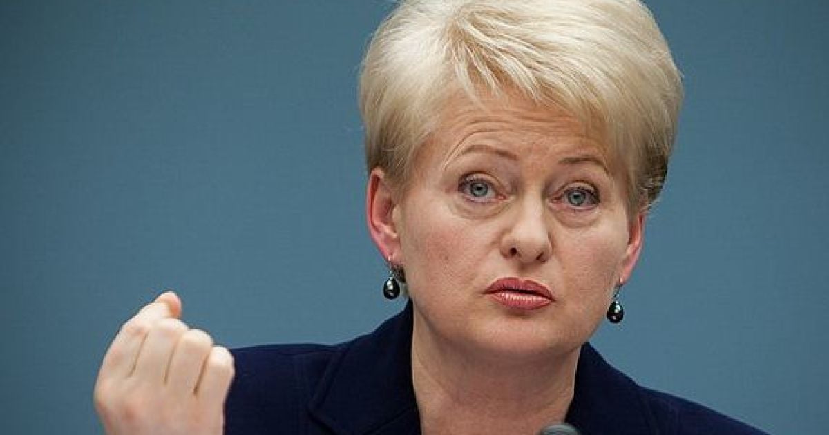 Грібаускайте не буде говорити з Путіним, поки не зміниться політика Росії щодо України.