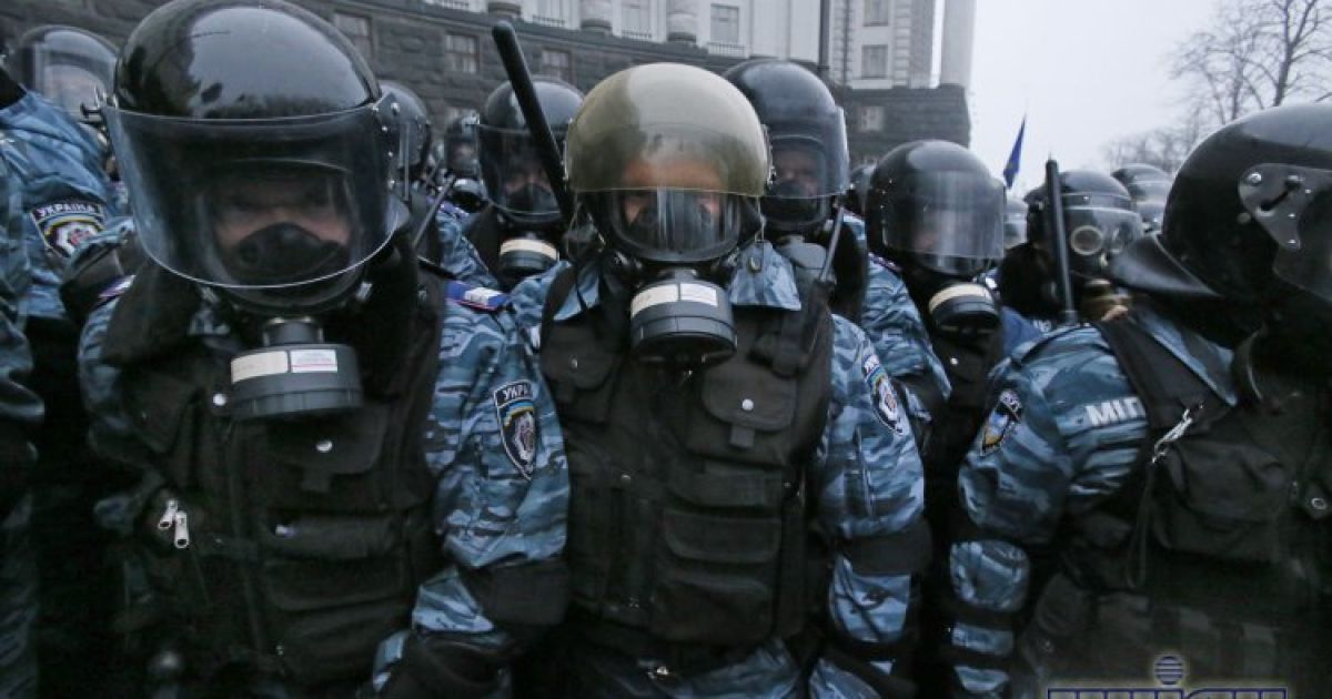 Сутички з "Беркутом" під Кабміном / © УНІАН