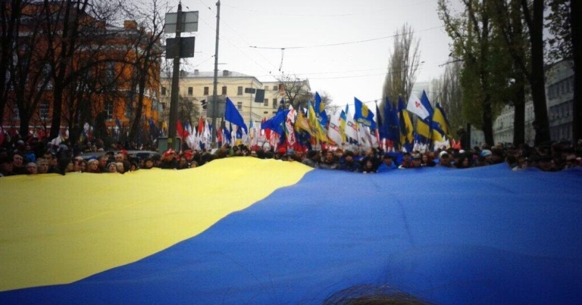 Учасники маршу "За європейську Україну" пройдуть від пам&#039;ятника Шевченку