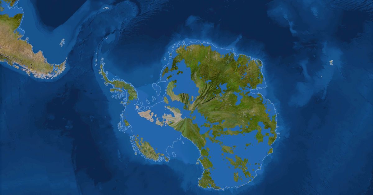 Антарктида після глобального потепління.