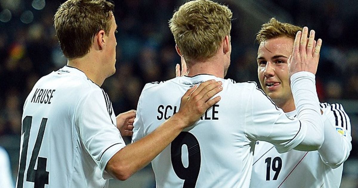 Футболісти збірної Німеччини радіють перемозі