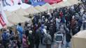 Мешканцям Євромайдану несуть сало і теплі речі