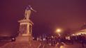 Памʼятник Дюку одягнули в прапор ЄС