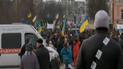 Студенти колоною рушать до Михайлівської площі.