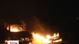 Сразу три автомобиля сгорели минувшей ночью в Сумах