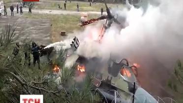 В Москве разбился военный вертолет Ка-52