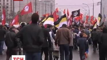 Разрозненные националисты объединились в "Русском марше" в Москве