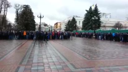 У Маріїнському парку зібралися близько 500 "титушок"