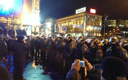 На Євромайдані сталася бійка мітингувальників із міліцією