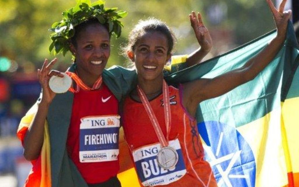 Серед жінок перемогу отримала ефіопська спортсменка Файрехайвот Дадо з результатом у дві години, 23 хвилини і 15 секунд. / © AFP