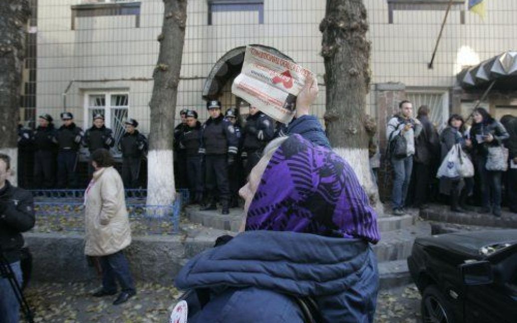 Мітинг під Лук&#039;янівським СІЗО на підтримку Юлії Тимошенко. / © УНІАН