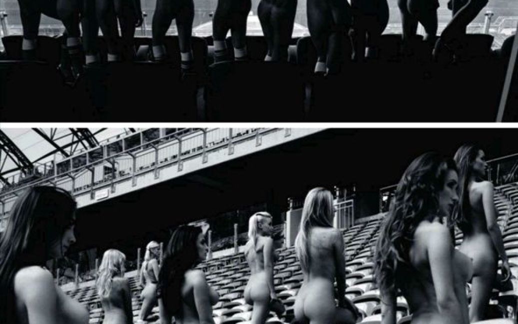 Еротична фотосесія Playboy на арені Євро-2012 &mdash; муніципальному стадіоні у Познані. / © 2012ua.net