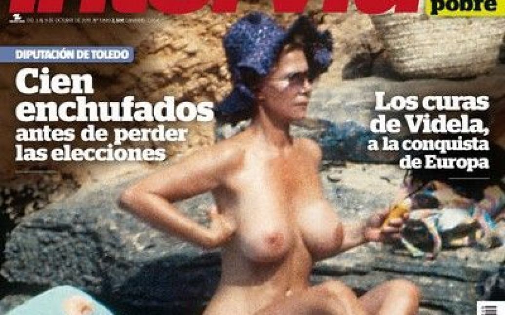 Обкладинку іспанського журналу Interviu прикрасила фотографія герцогині топлес, зроблена на острові Ібіца 30 років тому. / © interviu.es