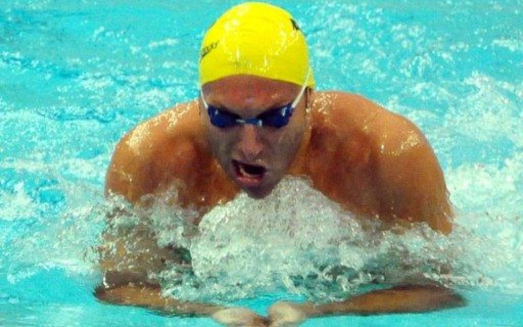Китай, Пекін. Австралійський спортсмен Ян Торп виступає на Кубку світу з плавання в Пекіні. П&#039;ятиразовий олімпійський чемпіон, який пішов зі спорту у 2006 році, вирішив повернутися. / © AFP