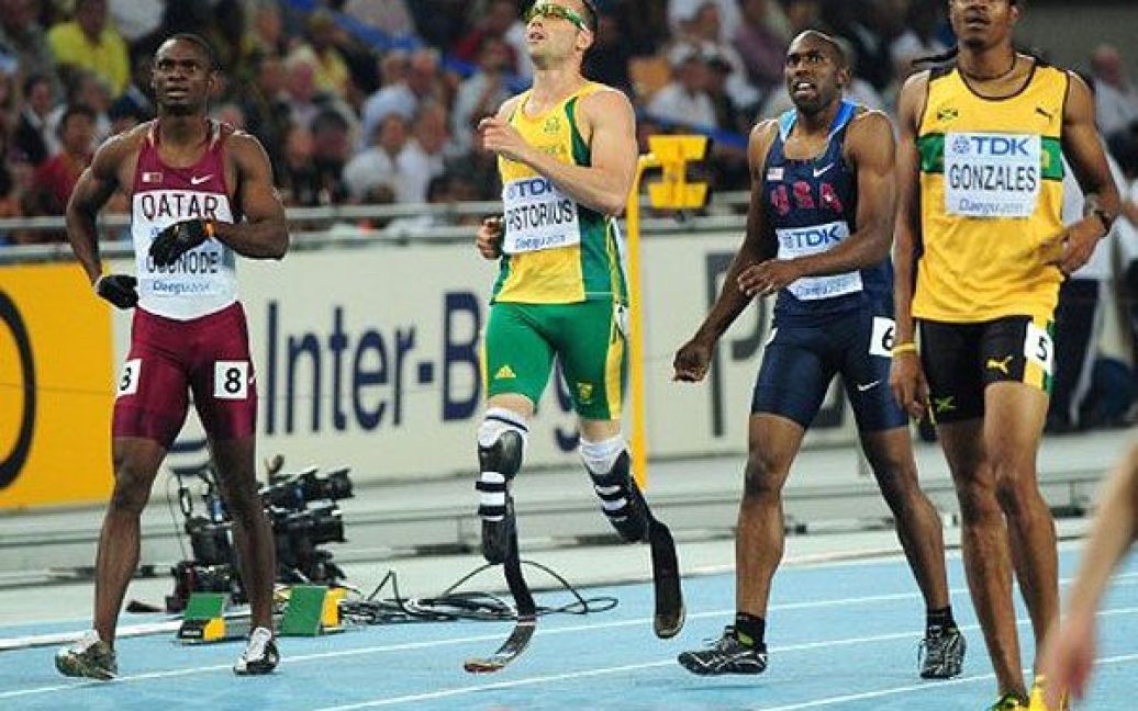 Оскар Пісторіус, спринтер з Південної Африки, виступає на Чемпіонаті світу з легкої атлетики / © AFP