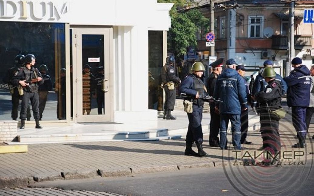 В центрі Одеси провели навчання СБУ із затримання терористів. / © Таймер Одесса