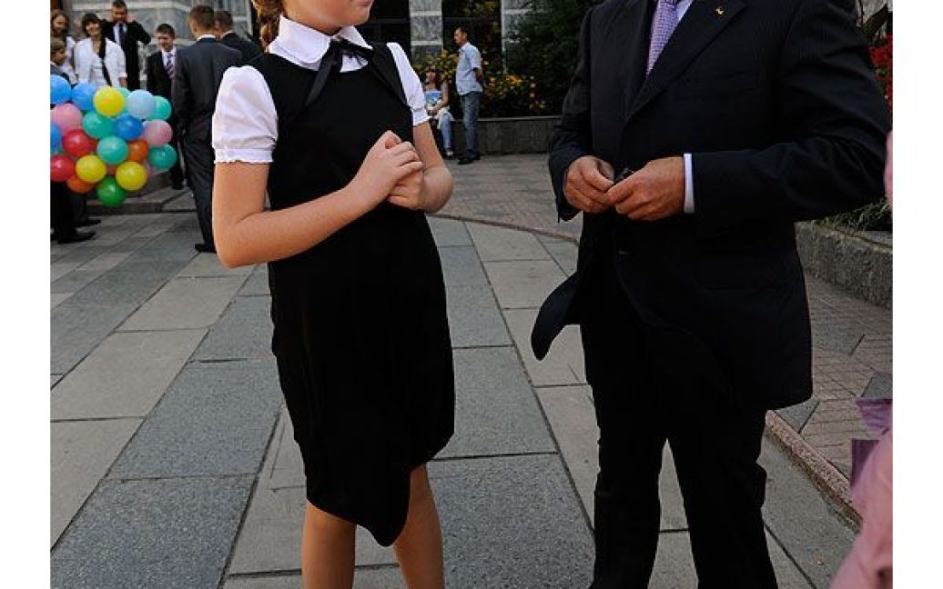 Анатолій Кінах з дочкою Софією / © Євген Малолєтка/ТСН.ua