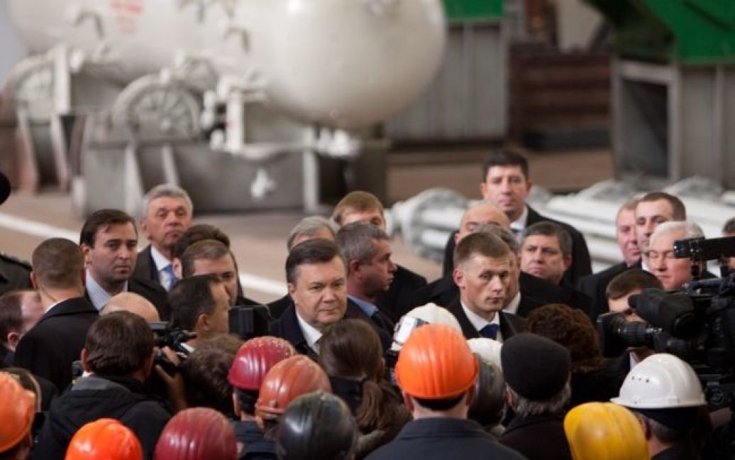 Віктор Янукович відвідав ТОВ "Машзавод" / © President.gov.ua