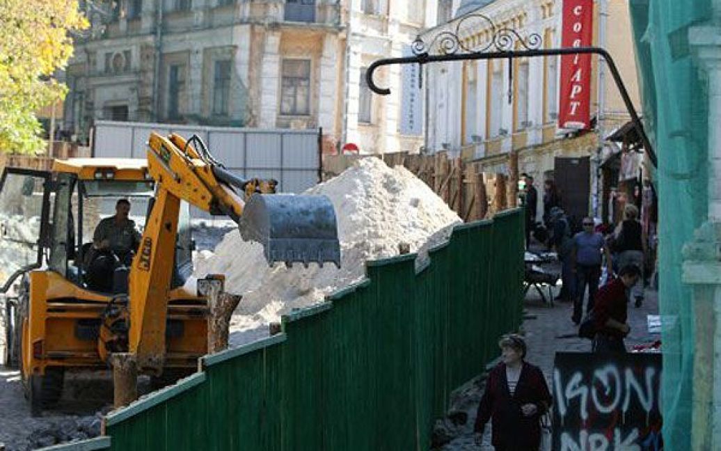 У столиці почалась реконструкція Андріївського узвозу / © УНІАН