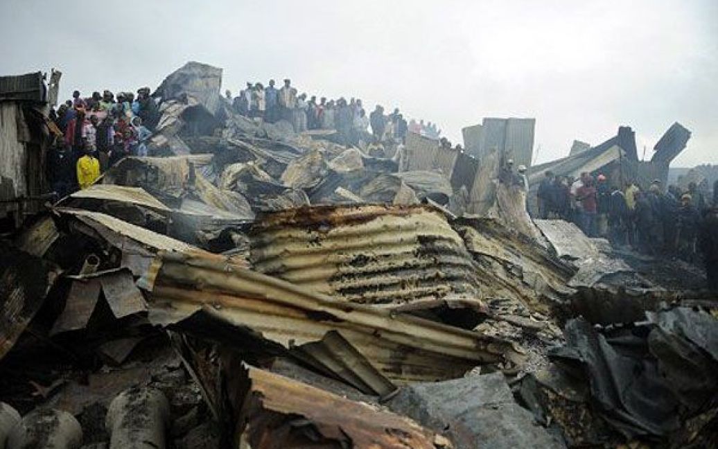 В столиці Кенії Найробі, у районі нетрів Лунга-Лунга, більше 120 людей згоріли живцем у пожежі на нафтопроводі / © AFP