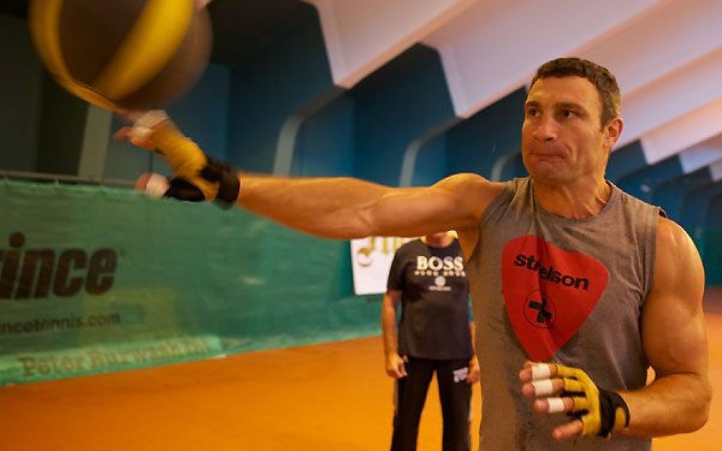 Кличко завершив тренування перед боєм з Адамеком / © www.klitschko.com