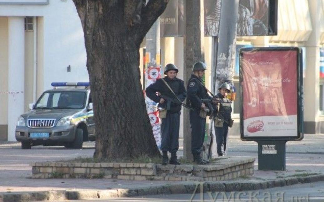 В центрі Одеси провели навчання СБУ із затримання терористів. / © Думская.net