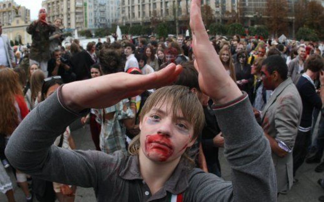В Києві провели перший парад зомбі / © УНІАН