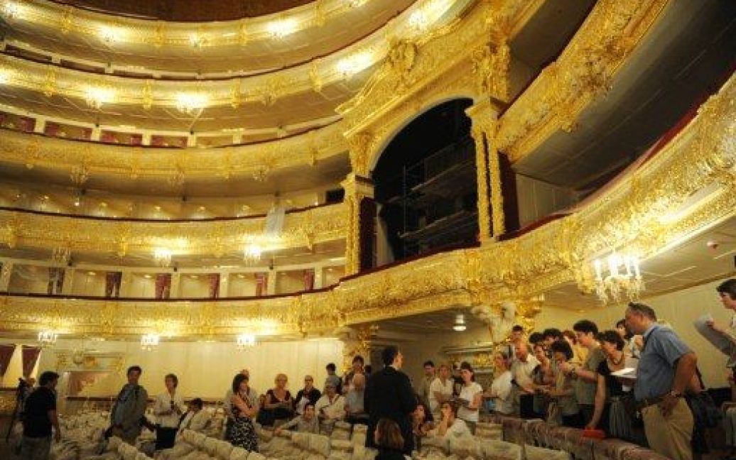 В Москві після кількох років реставраційних робіт готуються до відкриття "Большого театру". / © AFP