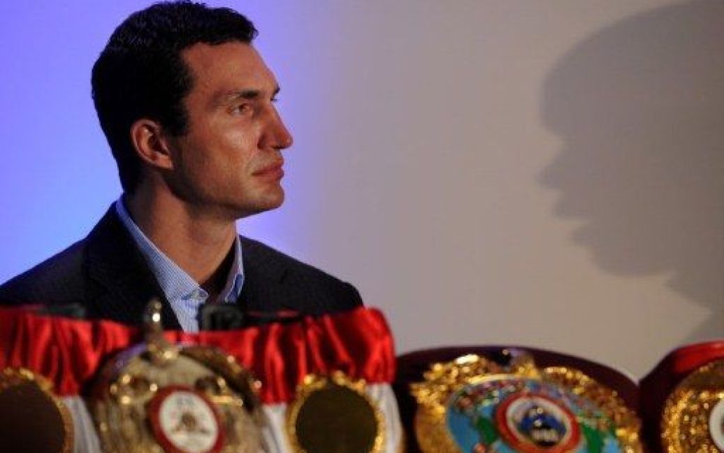У Дюссельдорфі відбулась перша зустріч Володимира Кличка і Жана-Марка Мормека. / © AFP