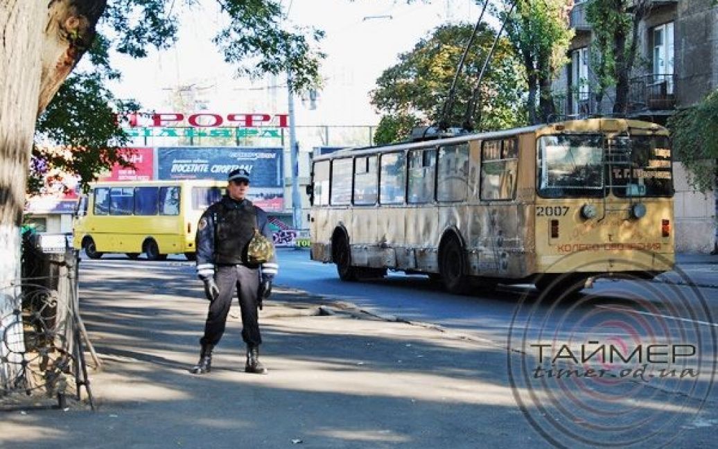 В центрі Одеси провели навчання СБУ із затримання терористів. / © Таймер Одесса