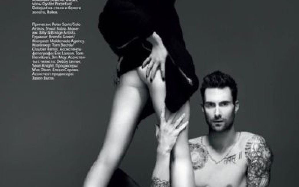 Адам Левін і ангел "Victoria&#039;s Secret" Анна Вяліцина / © Vogue