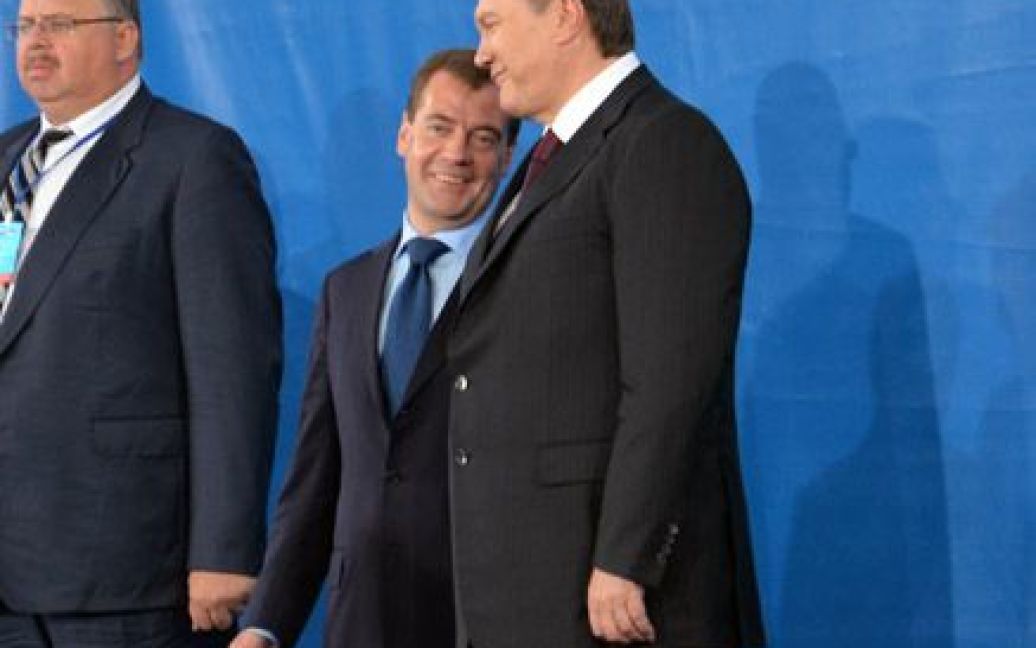 Віктор Янукович і Дмитро Медведєв зустрілись в Донецьку / © Остров