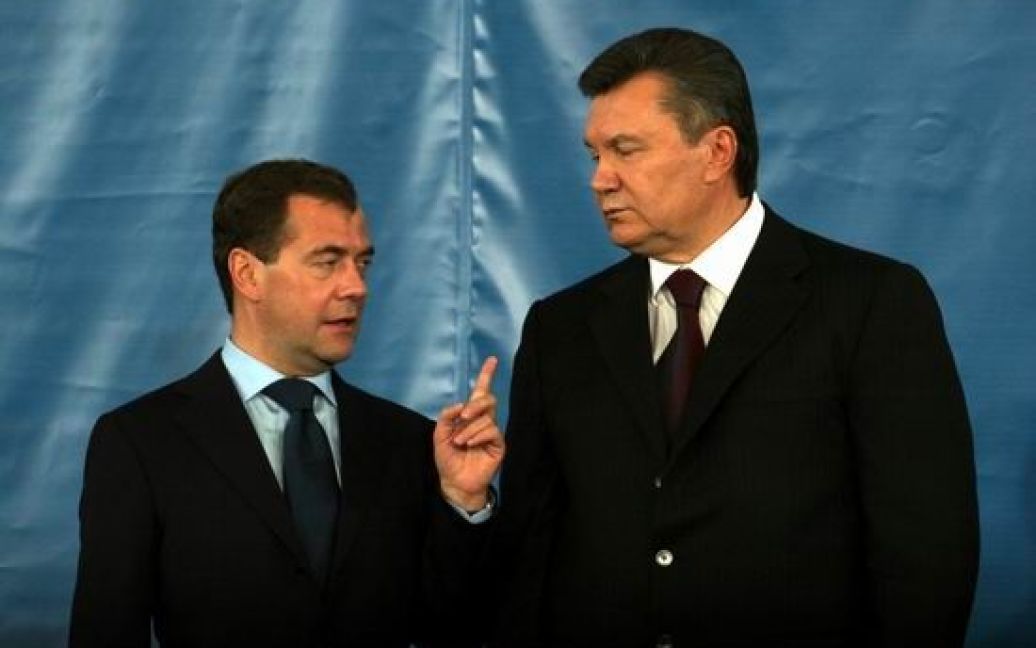 Віктор Янукович і Дмитро Медведєв зустрілись в Донецьку / © Остров