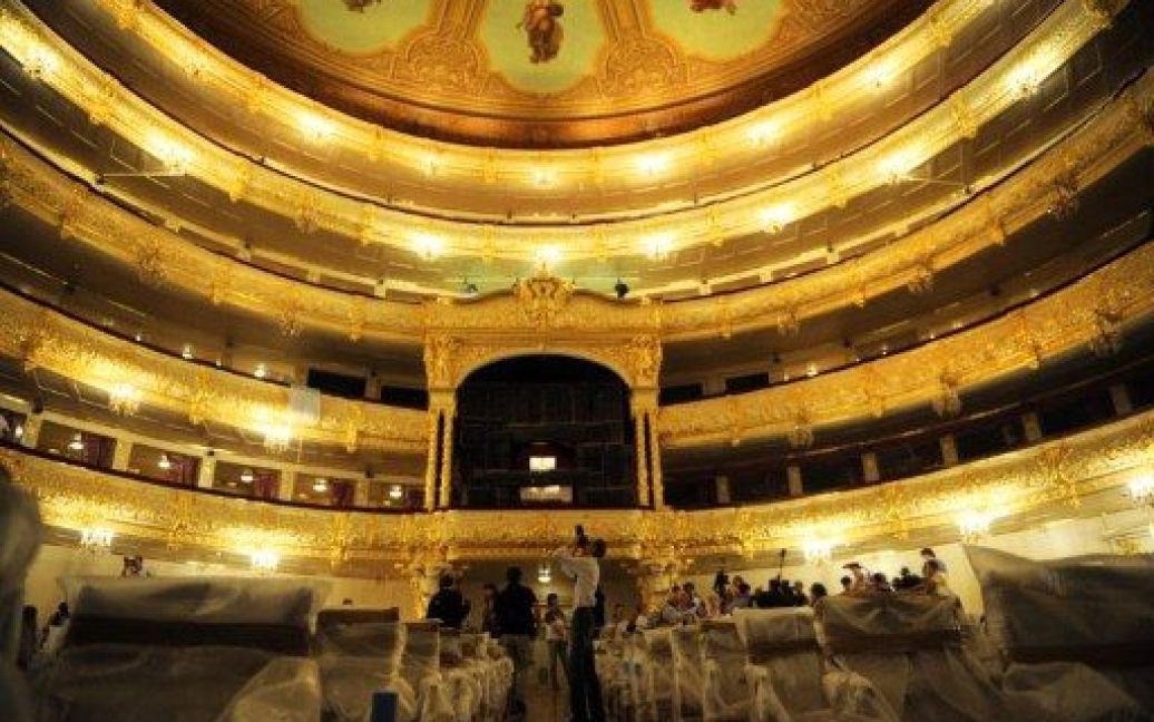 В Москві після кількох років реставраційних робіт готуються до відкриття "Большого театру". / © AFP