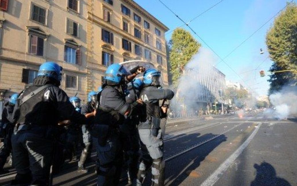 Протести в рамках акції "Захопи Уолл-Стріт" у Римі / © AFP