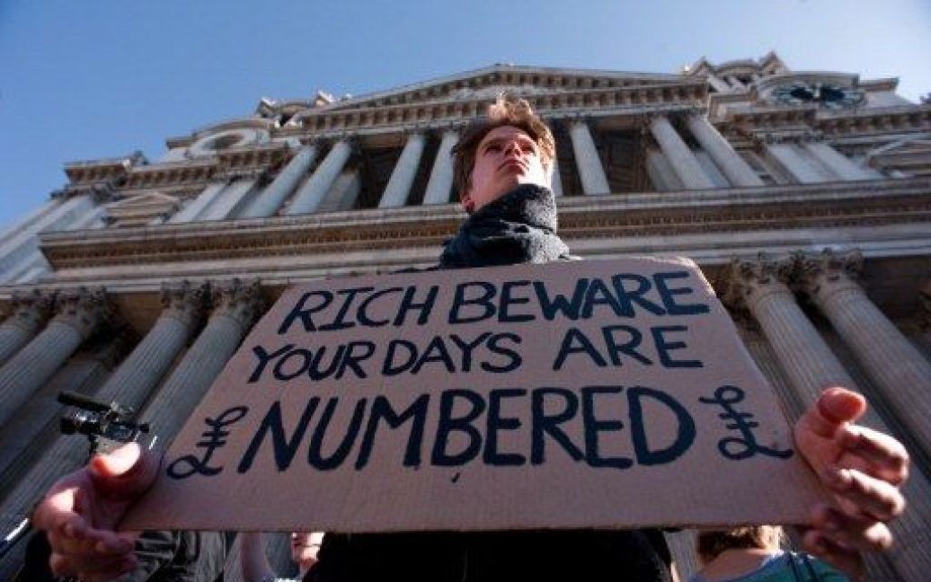 Протести в рамках акції "Захопи Уолл-Стріт" у Лондоні / © AFP