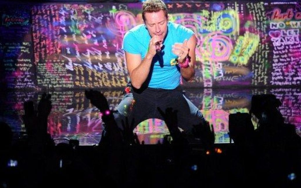 Співак Кріс Мартін з британського гурту Coldplay / © AFP