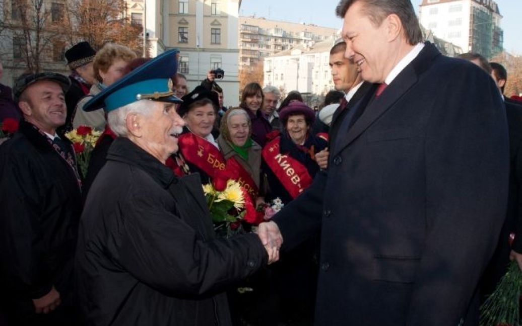 Глава держави також поспілкувався з ветеранами. / © President.gov.ua