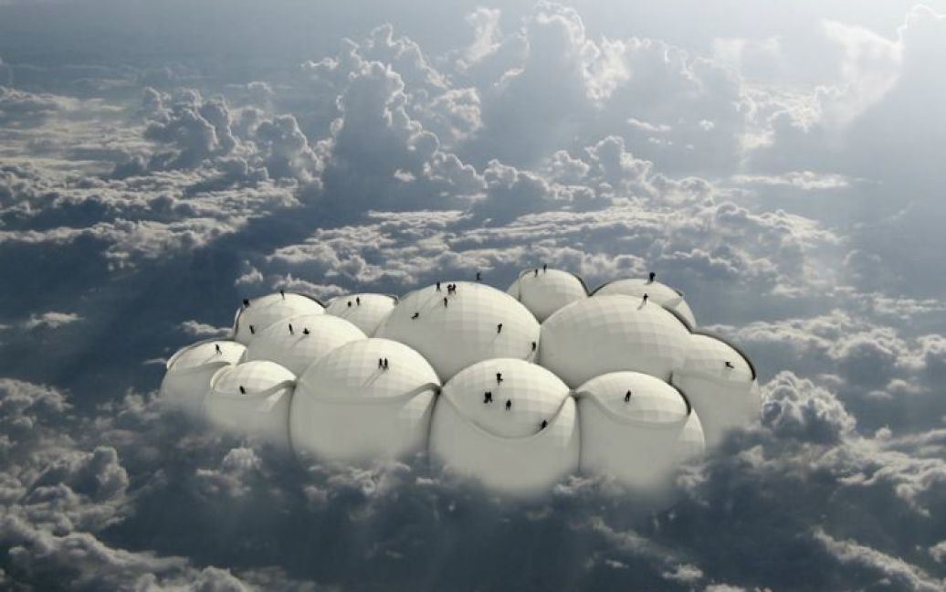 За словами дизайнера, потенційно "хмари" можуть вкрити всю Землю практично безкоштовно і за допомогою вітру. / © cargocollective.com