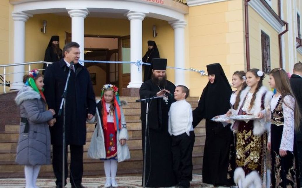 Віктор Янукович взяв участь у відкритті Будинку інвалідів при Банченському Свято-Вознесенському чоловічому монастирі / © President.gov.ua