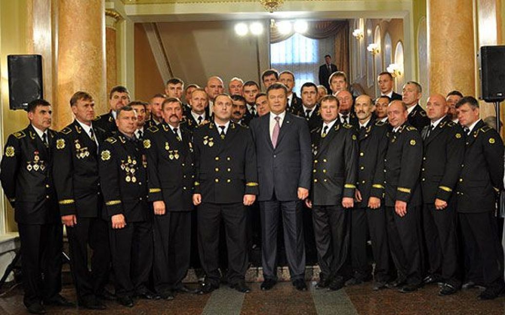 Президент Віктор Янукович взяв участь в урочистому всеукраїнському зібранні з нагоди Дня шахтаря. / © ostro.org