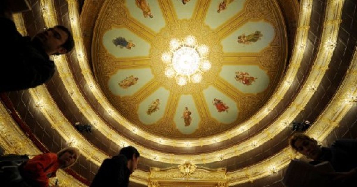 В Москві після кількох років реставраційних робіт готуються до відкриття "Большого театру". / © AFP