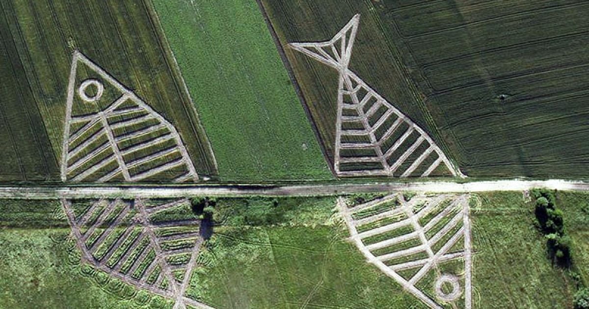 Інсталяція з трави символізує відсутність штучних бар&#039;єрів між народами. / © 1pkins.livejournal.com